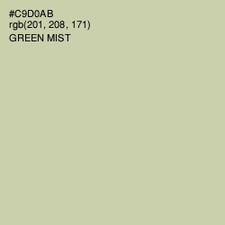 #C9D0AB - Green Mist Color Image
